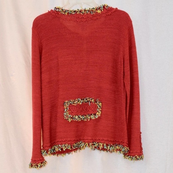 Like new boutique CURIO red cardigan - Picture 3 of 3